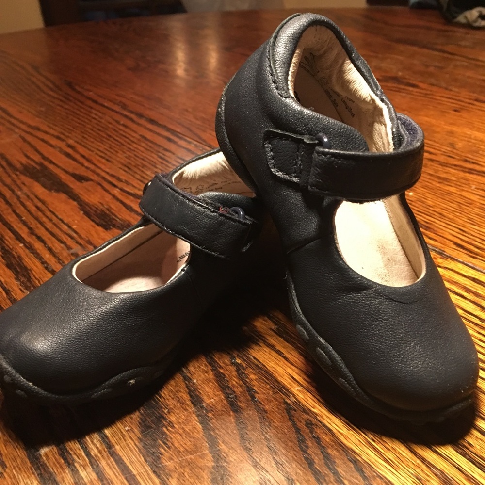Pediped Flex Navy Leather Mary Jane Shoes size 23